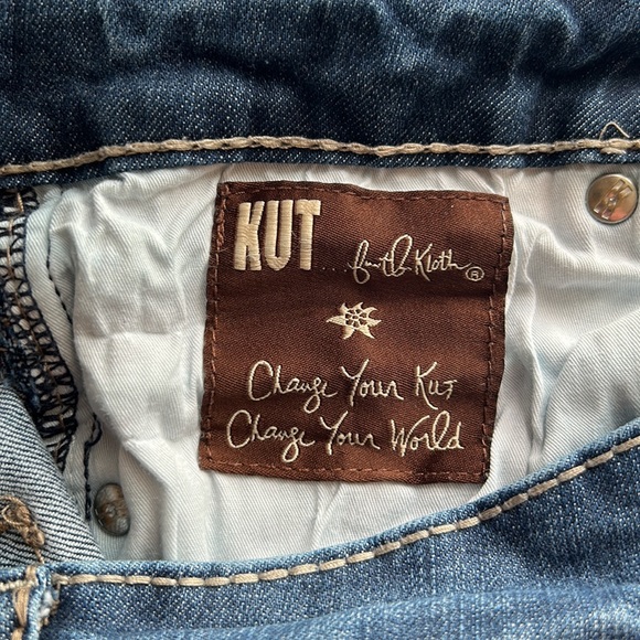 Kut From The Kloth Bootcut Blue Jeans, Size 8 - Picture 7 of 8